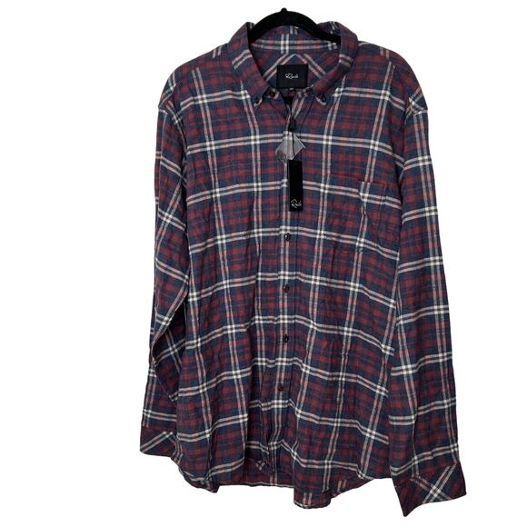 $128 Rails Mens Shirt XXL Felix Plaid Long Sleeve Button Down Cotton NEW - Picture 3 of 9